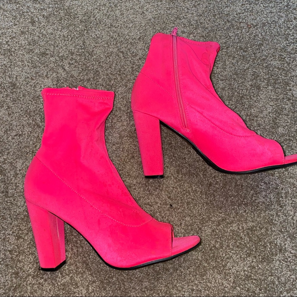 Hot Pink Heels/Booties